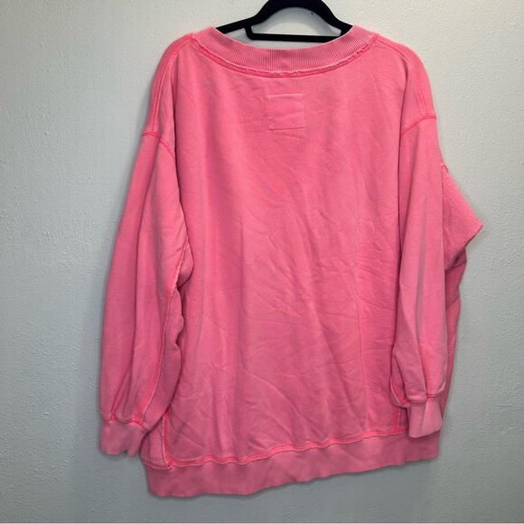Aerie Oversized Pink Sweatshirt Size Medium - Picture 5 of 11